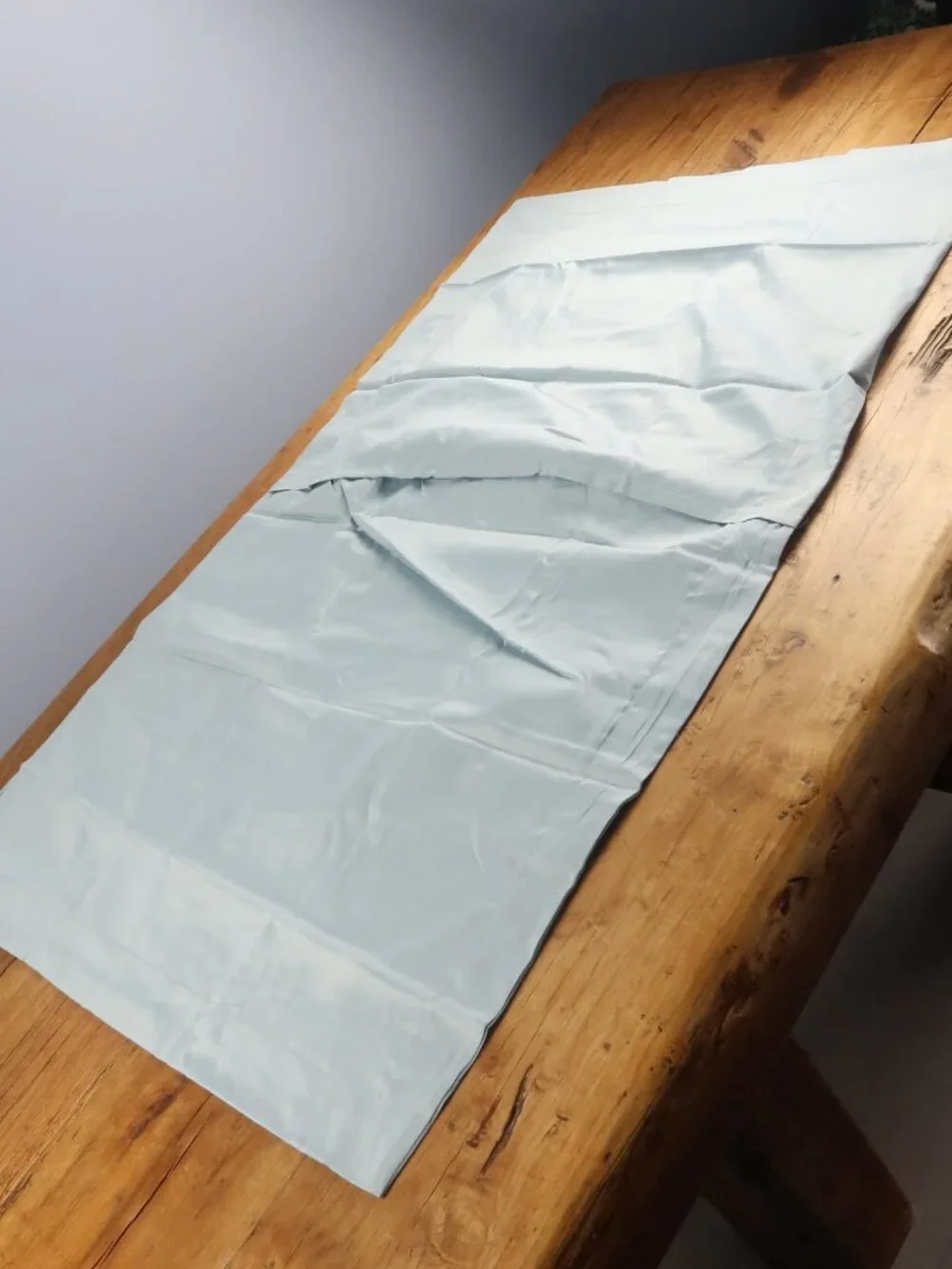 CITY FURNITURE REST & RENEW BLUE COTTON SATEEN KING SHAM SET 2 PIECES NEW